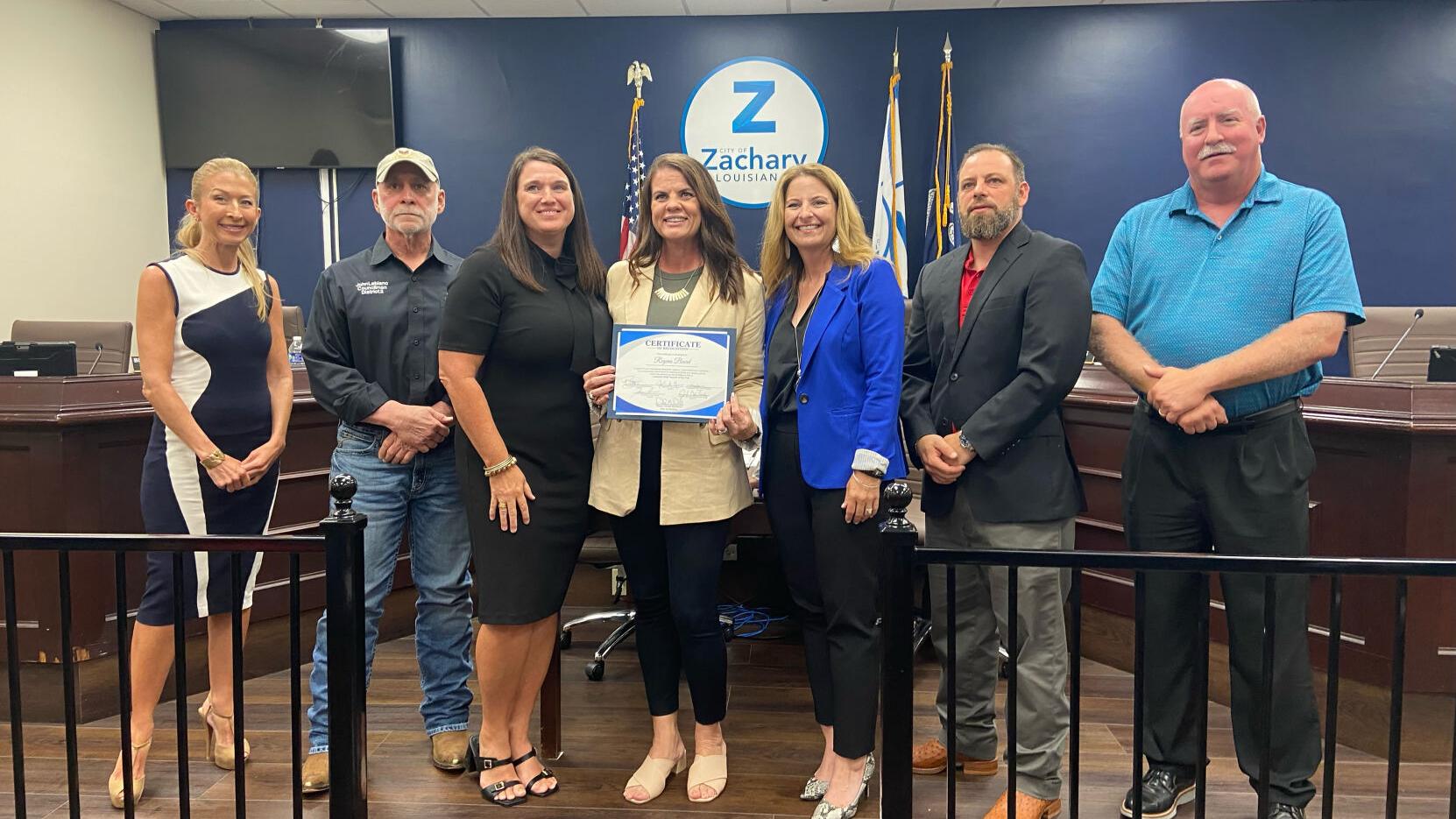 Zachary City Council honors Regena Beard, the state's top teacher
